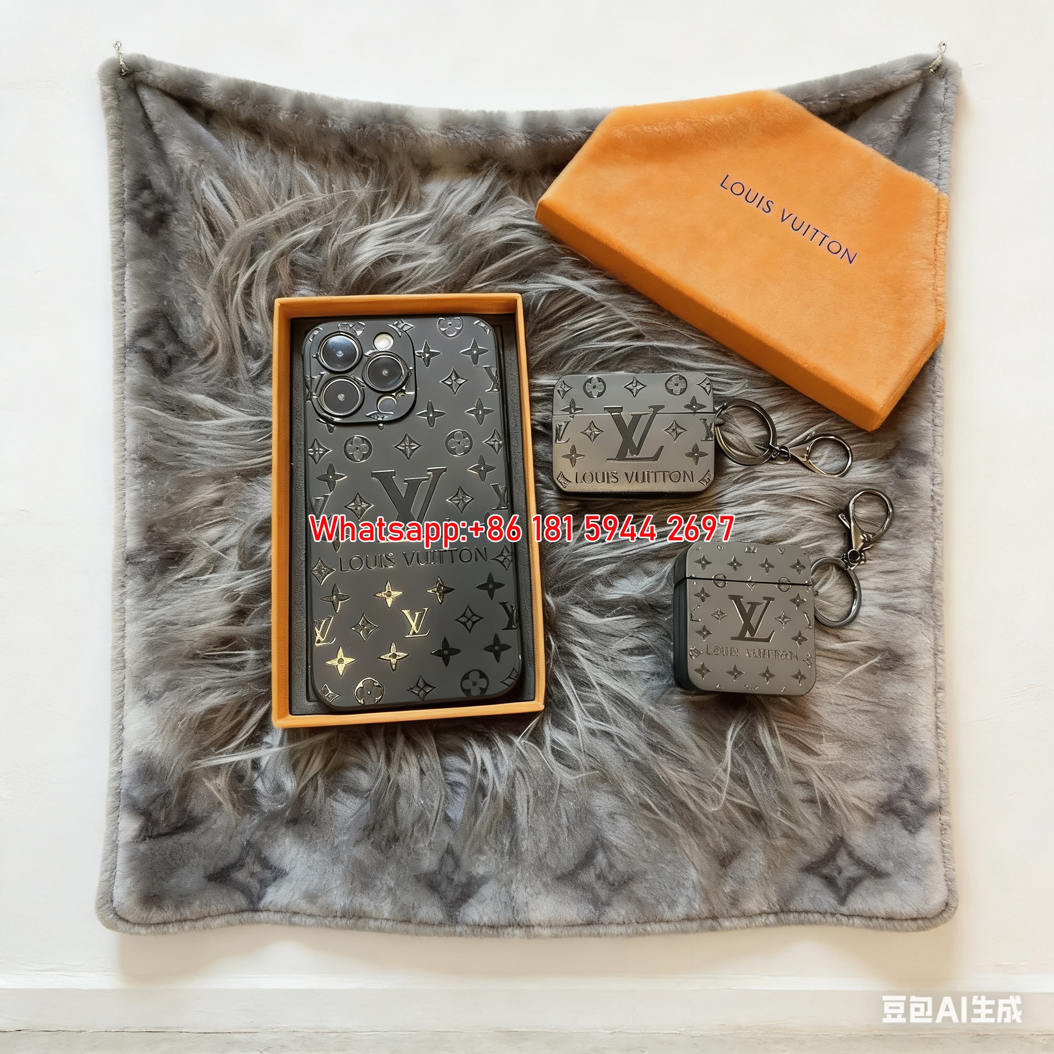 Black Gold LV Pattern Flannel Throw Blanket 374